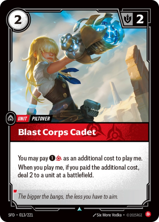 Blast Corps Cadet (Unit) (SFD-013/221) (UnCommon)