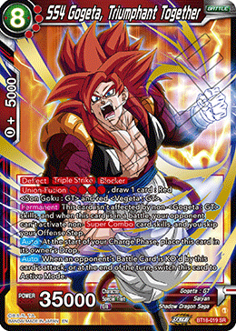 SS4 Gogeta, Triumphant Together (BT18-019) (SR)