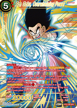 Son Goku, Overwhelming Power (BT21-008) (SPR)