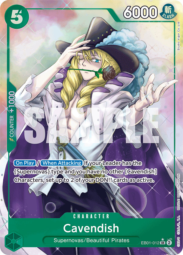 Cavendish (Character) (EB01-012) (SR) (Alternate Art)