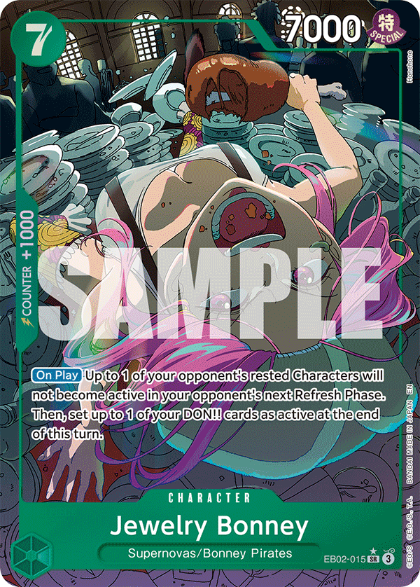 Jewelry Bonney (Character) (EB02-015) (SR) (Alternate Art)