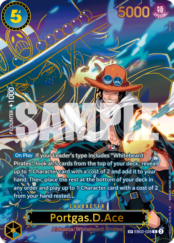 Portgas D Ace (Character) (EB02-028) (OP13) (SP)