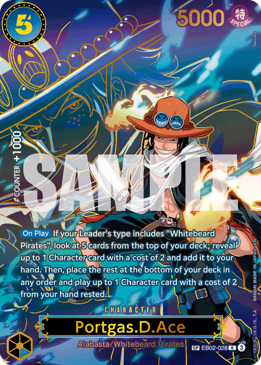 Portgas D Ace (Character) (EB02-028) (OP13) (SP)