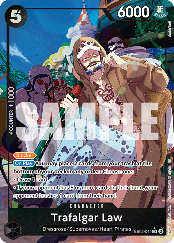 Trafalgar Law (Character) (EB02-045) (SR) (Alternate Art)