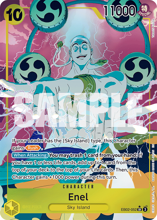 Enel (Character) (EB02-052) (SR) (Alternate Art)