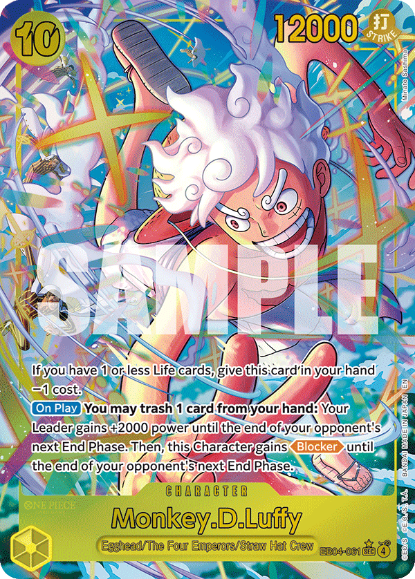 Monkey.D.Luffy (Character) (EB04-061) (SEC) (Alternate Art)