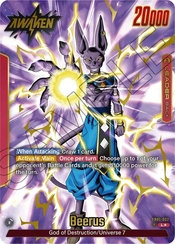 Beerus (Leader) (FB01-002) (Alternate Art)