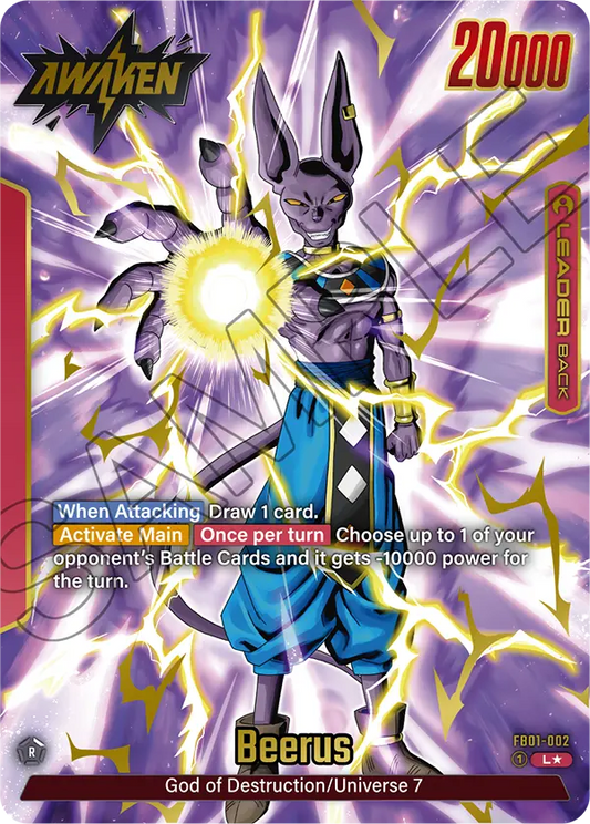 Beerus (Leader) (FB01-002) (Alternate Art)