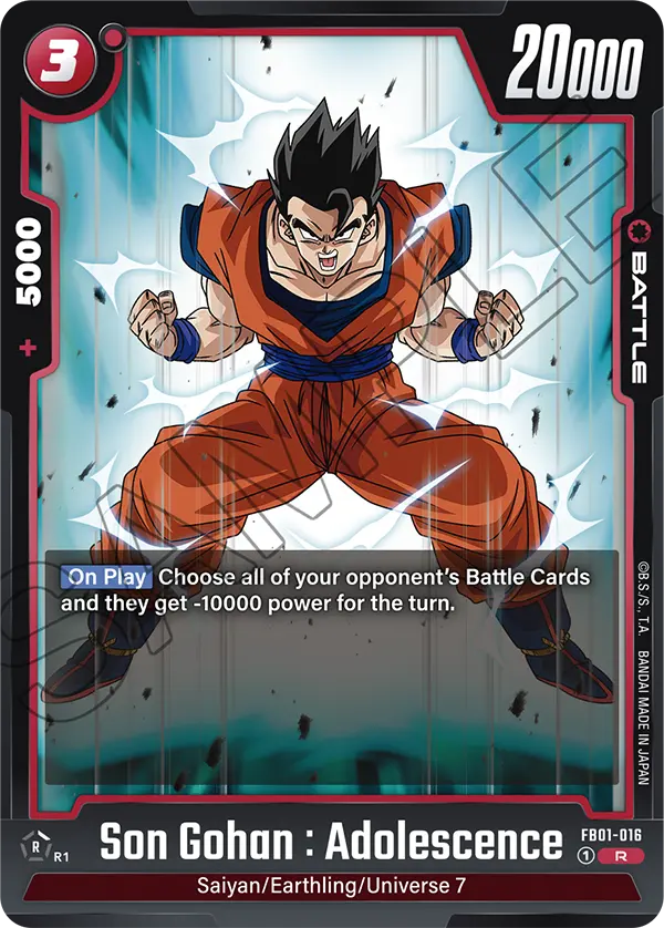 Son Gohan : Adolescence (Battle) (FB01-016) (R)