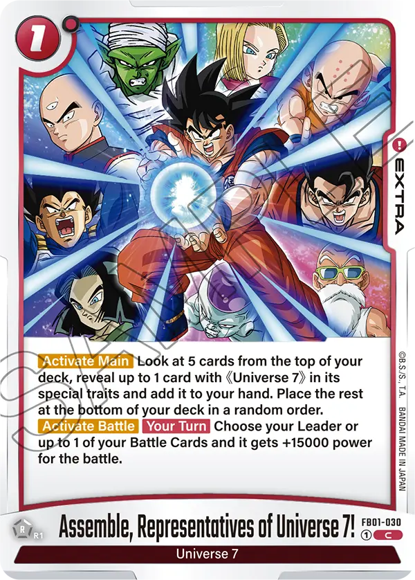 Assemble Representatives of Universe 7 ! (Extra) (FB01-030) (C)
