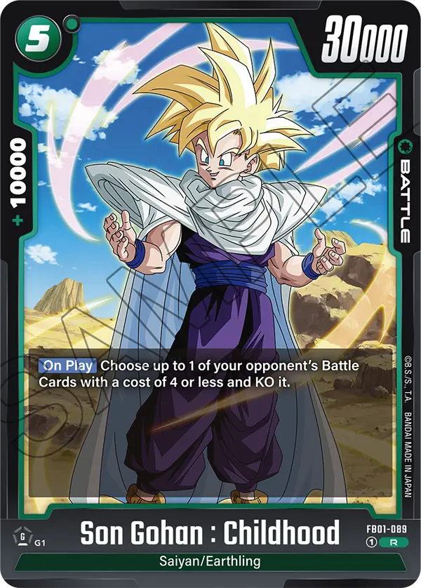 Son Gohan : Childhood (Battle) (FB01-089) (R)