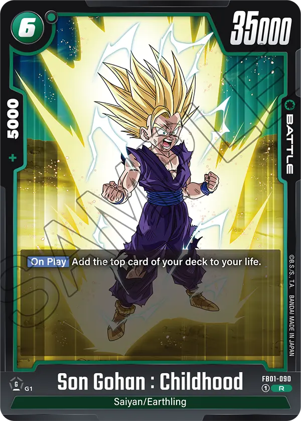 Son Gohan : Childhood (Battle) (FB01-090) (R)