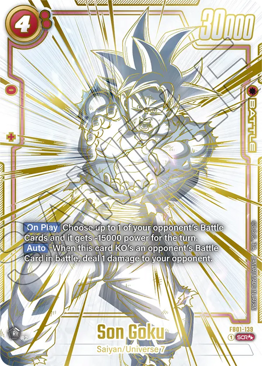 Son Goku (Character) (FB01-139) (SCR) (Alternate Art) (2 Star Parallel)