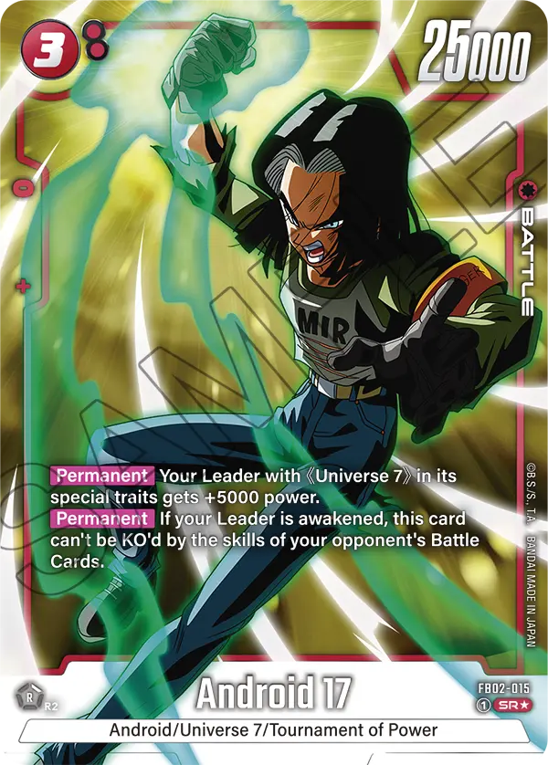 Android 17 (Character) (FB02-015) (SR) (Alternate Art)