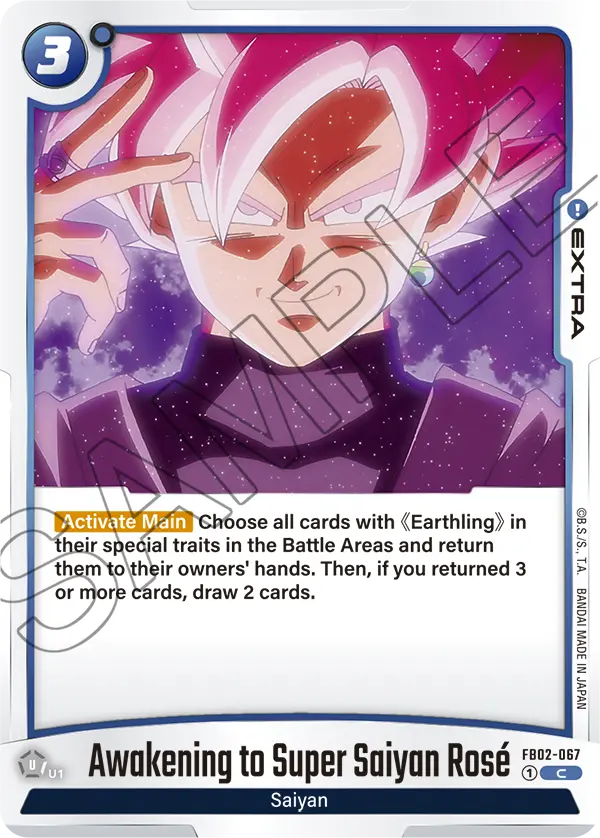 Awakening to Super Saiyan Rose (Extra) (FB02-067) (C)
