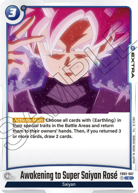 Awakening to Super Saiyan Rose (Extra) (FB02-067) (C)