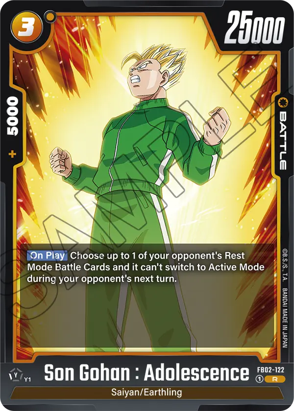 Son Gohan : Adolescence (Battle) (FB02-122) (R)