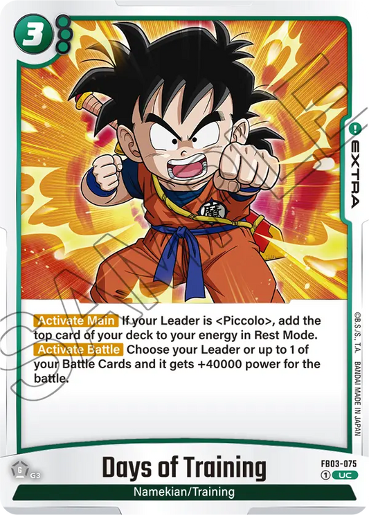 Days of Training (Extra) (FB03-075) (UC)