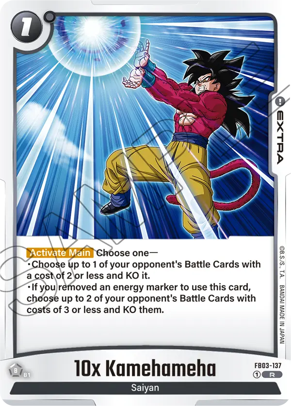 10x Kamehameha (Extra) (FB03-137) (R)