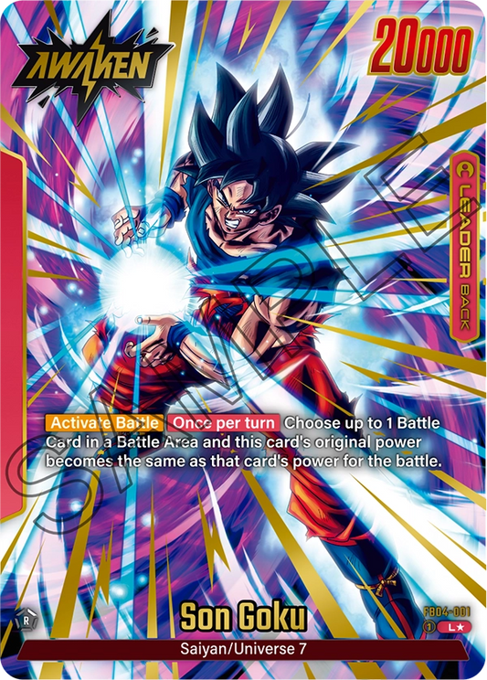 Son Goku (Leader) (FB04-001) (Alternate Art)