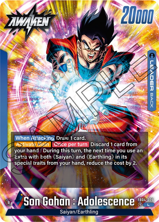 Son Gohan : Adolescence (Leader) (FB04-026) (L)