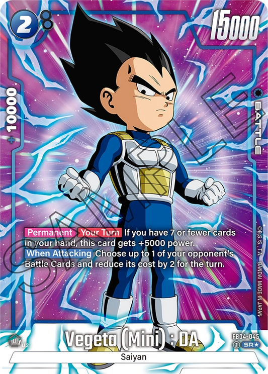 Vegeta (Mini) : DA (Character) (FB04-045) (SR) (Alternate Art)