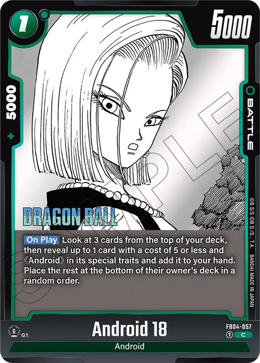 Android 18 (Battle) (SB02 Reprint) (FB04-057) (C)