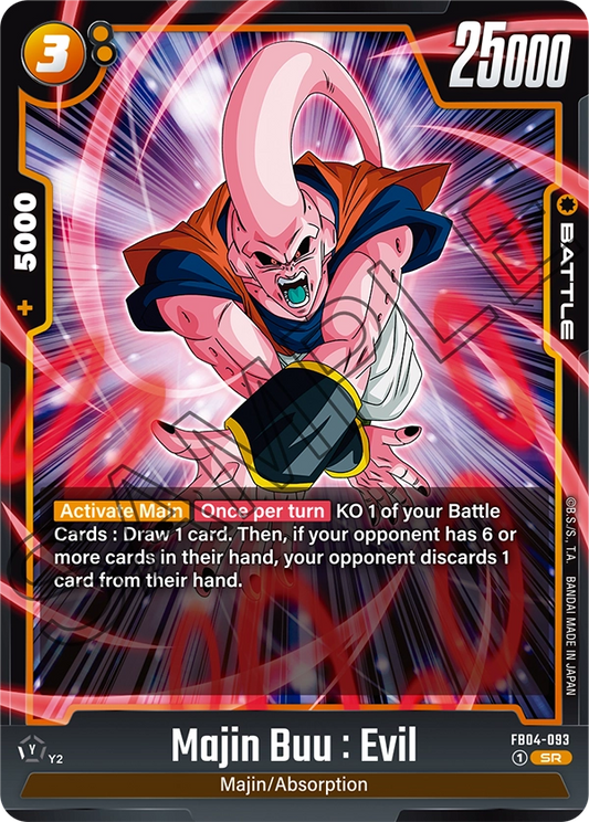 Majin Buu : Evil (Character) (FB04-093) (SR)