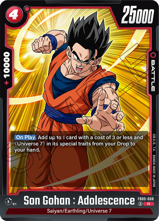 Son Gohan : Adolescence (Battle) (FB05-008) (R)
