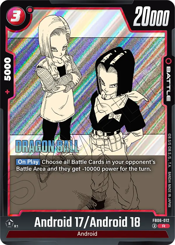 Android 17/ Android 18 (Battle) (SB01 Reprint) (FB06-012) (R)