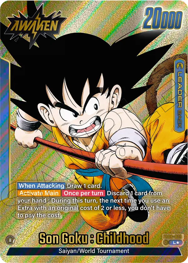 Son Goku : Childhood (Leader) (FB06-025) (SB01-Reprint) (Alternate Art)