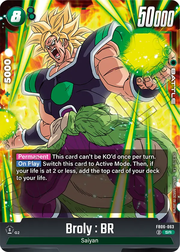 Broly : BR (Character) (FB06-063) (SR)