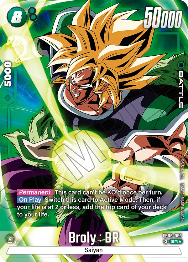 Broly : BR (Character) (FB06-063) (SR) (Alternate Art)