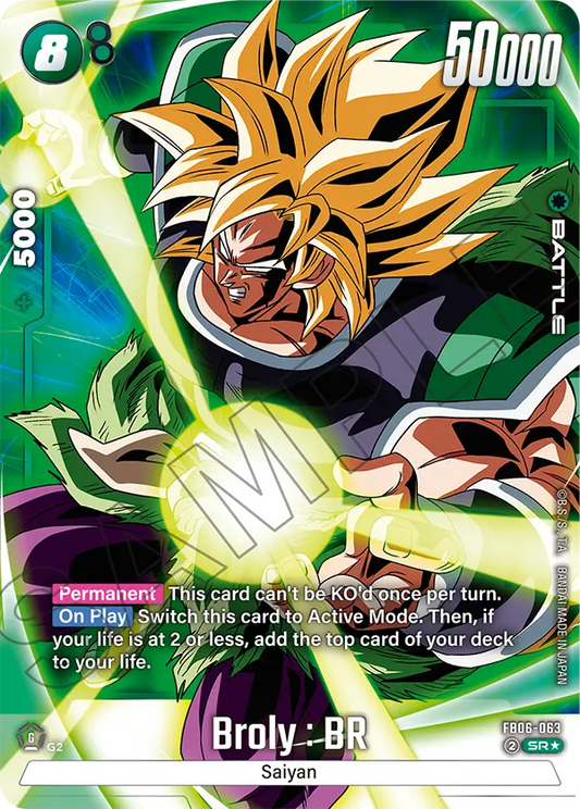 Broly : BR (Character) (FB06-063) (SR) (Alternate Art)