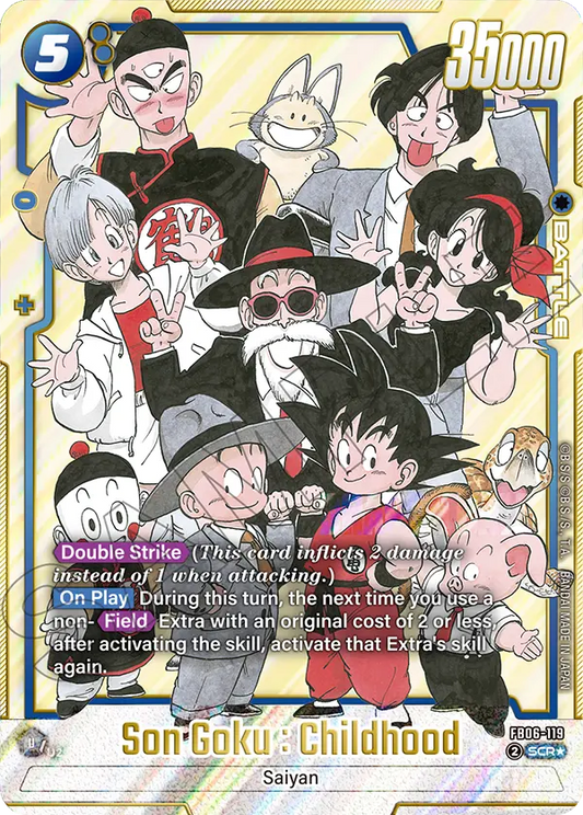 Son Goku : Childhood (Battle) (SB02 Reprint) (FB06-119) (SCR*) (Alternate Art)
