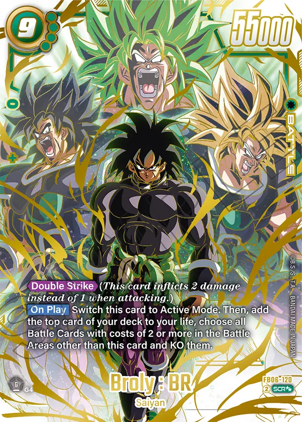 Broly : BR (Character) (FB06-120) (SCR) (Alternate Art) (2 Star Parallel)