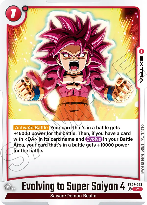 Evolving to Super Saiyan 4 (Extra) (FB07-023) (C)