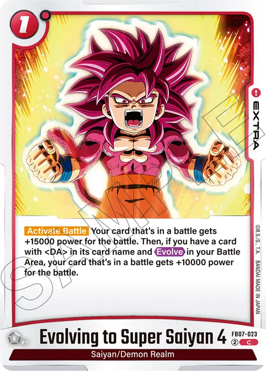 Evolving to Super Saiyan 4 (Extra) (FB07-023) (C)