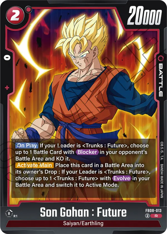 Son Gohan : Future (Battle) (FB08-013) (R)