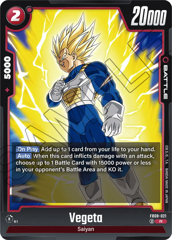 Vegeta (Battle) (FB08-021) (R)