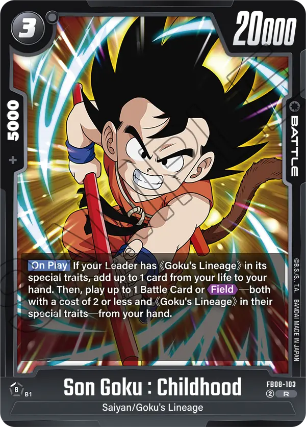 Son Goku : Childhood (Battle) (FB08-103) (R)