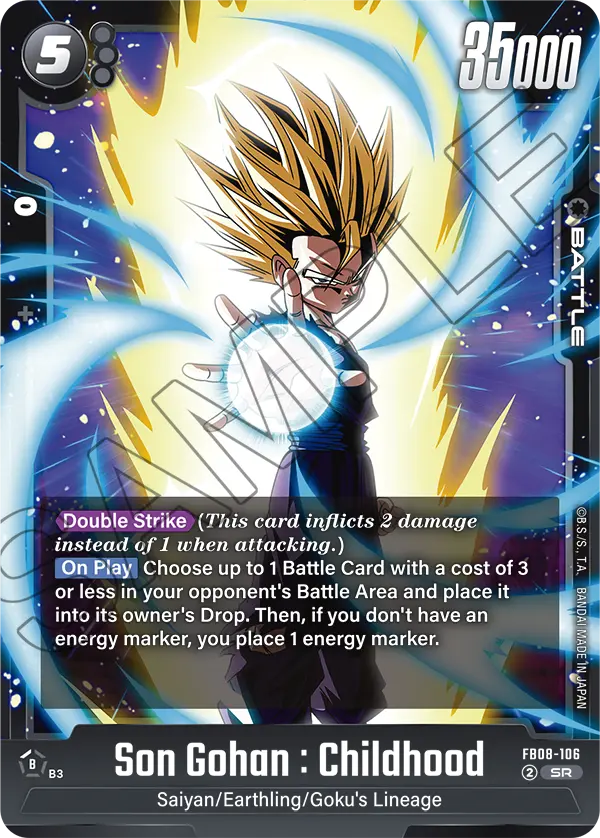 Son Gohan : Childhood (Battle) (FB08-106) (SR)