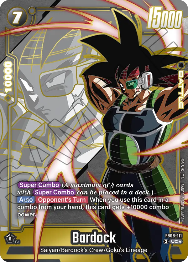 Bardock (Battle) (FB08-111) (UC*) (Alternate Art)