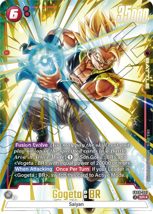 Gogeta : BR (Battle) (FB09-007) (SR) (Alternate Art)
