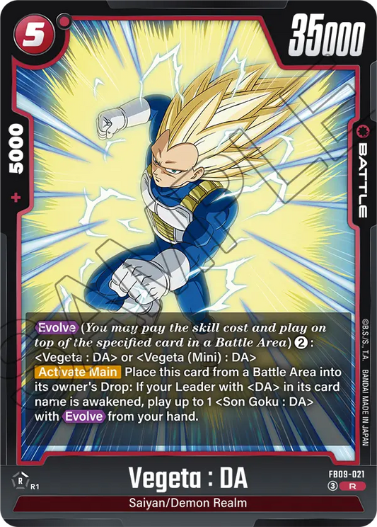 Vegeta : DA (Battle) (FB09-021) (R)
