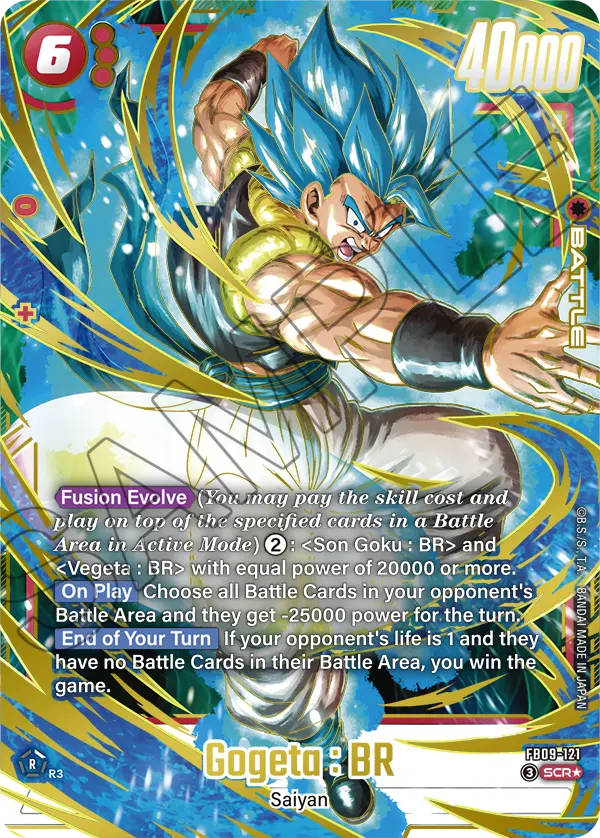 Gogeta : BR (Battle) (FB09-121) (SCR) (Alternate Art)