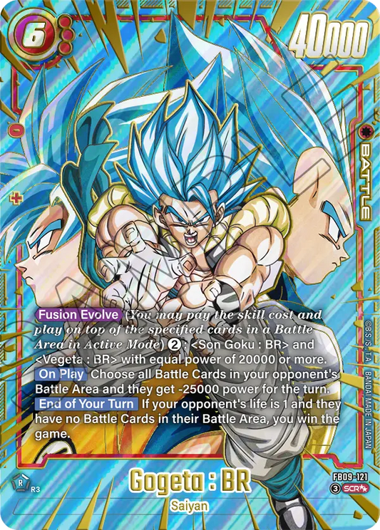 Gogeta : BR (Battle) (FB09-121) (SCR) (Alternate Art) (God Rare) (2 Star Parallel)