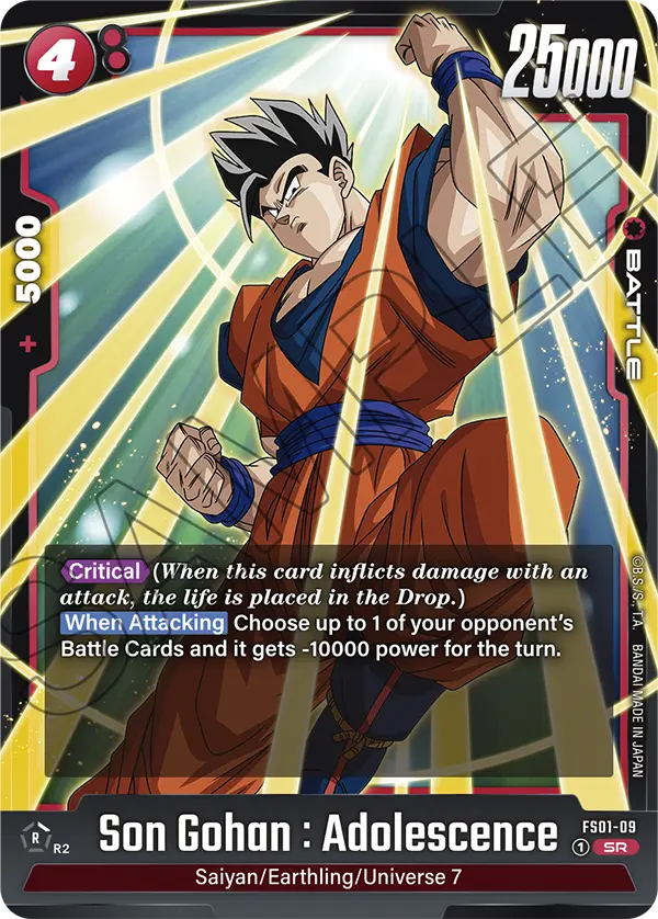 Son Gohan : Adolescence (Battle) (FS01-009) (SR)