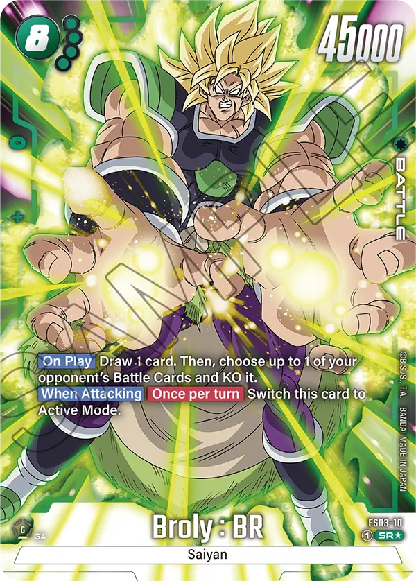 Broly : BR (Character) (FS03-10) (SR) (Alternate Art)