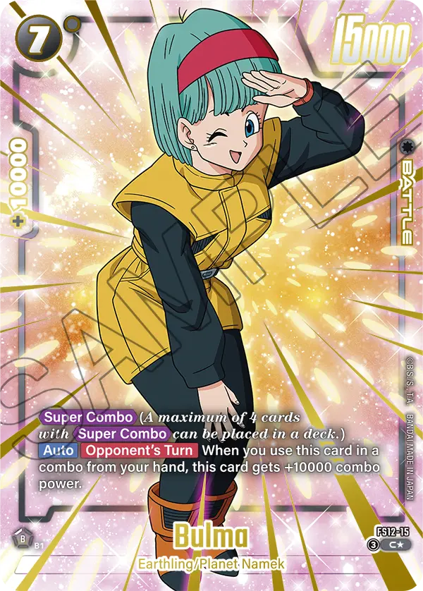 Bulma (Character) (FS12-15) (C) (Gold) (Alternate Art)
